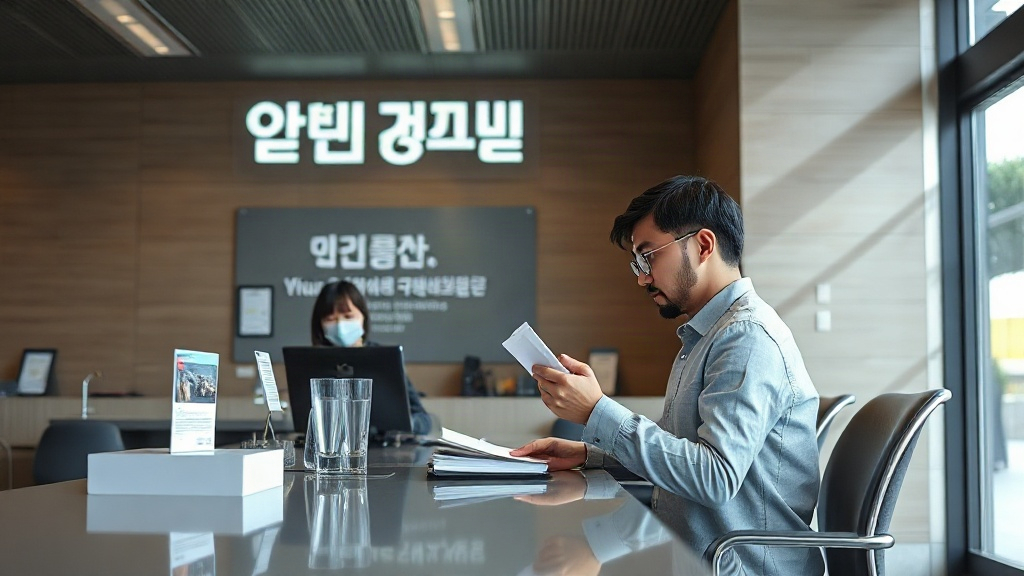 은행 창구에서 디딤돌대출 신청 절차를 진행하는 모습