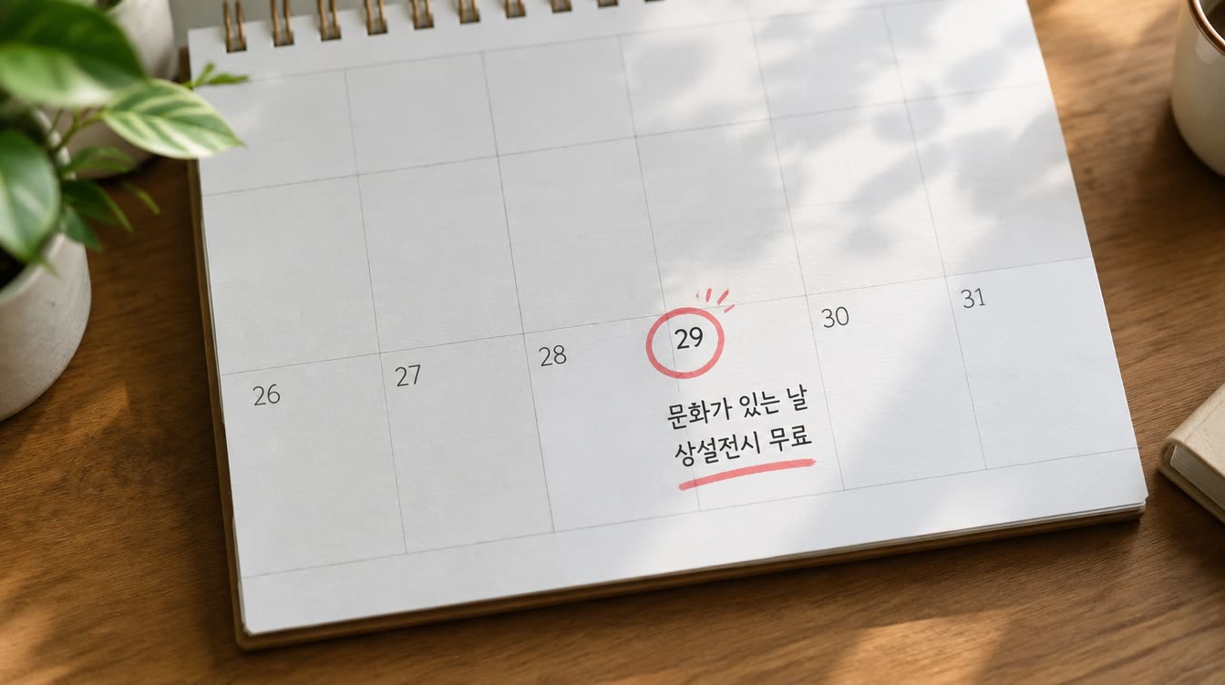달력에서 마지막 수요일이 동그라미로 표시되어 있는 모습